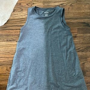Wool &  Sierra tank dress Sz L Charcoal Gray